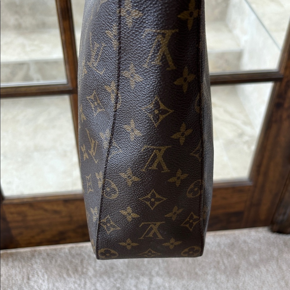 Louis Vuitton Dark Brown Monogram Looping Bag - Picture 4 of 16